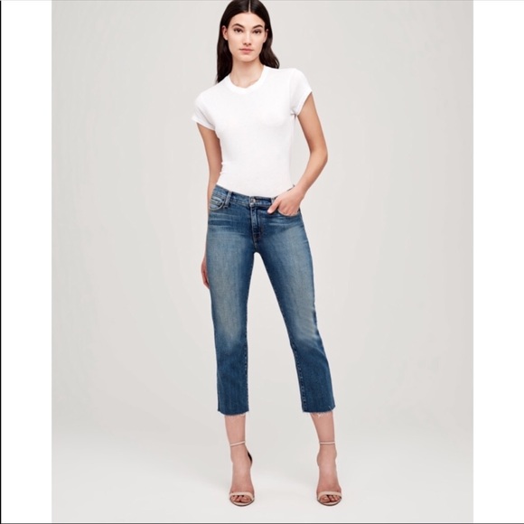 NWT L’agence jaden crop straight Leg jeans
